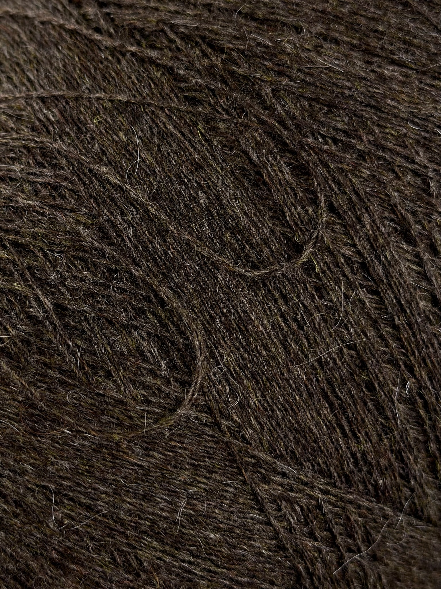 Loro Piana CashWM Nm 2/12 – Kaschmir & Kid Mohair Garn col. Schokoladenbraun Mélange